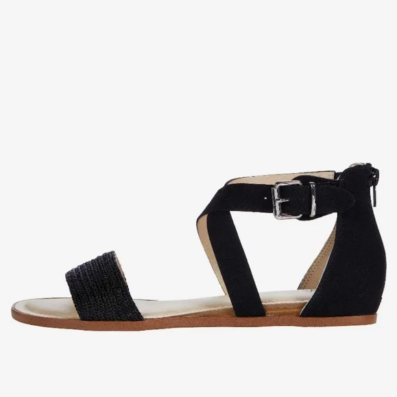 Lifestride Riley Strappy Sandals Black 9 - Picture 4 of 9